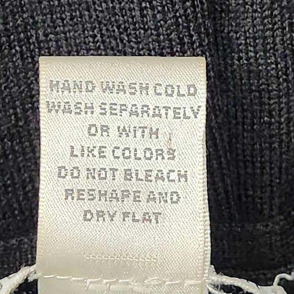 Sarah Spencer Sweater Womens 2X Gray Merino Wool V Neck 3/4 Sleeve Knit - Picture 11 of 11